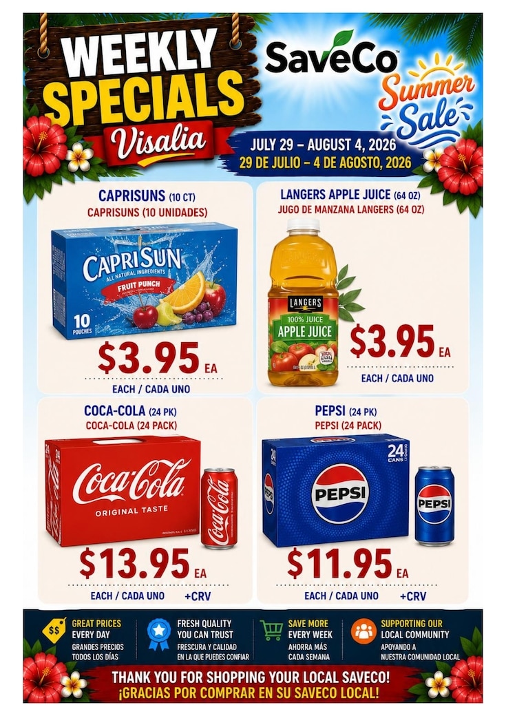 Best Buy Markets (1300 W Walnut Ave,, Visalia, CA) Weekly Ad July 29 - August 4, 2026