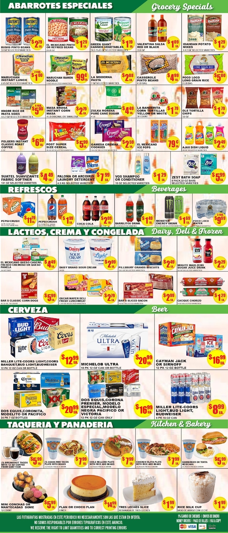 Poco Loco Supermercado (1601 S. Interstate Hwy 35, Suite 305, Round Rock, TX) Weekly Ad July 29 - August 4, 2026