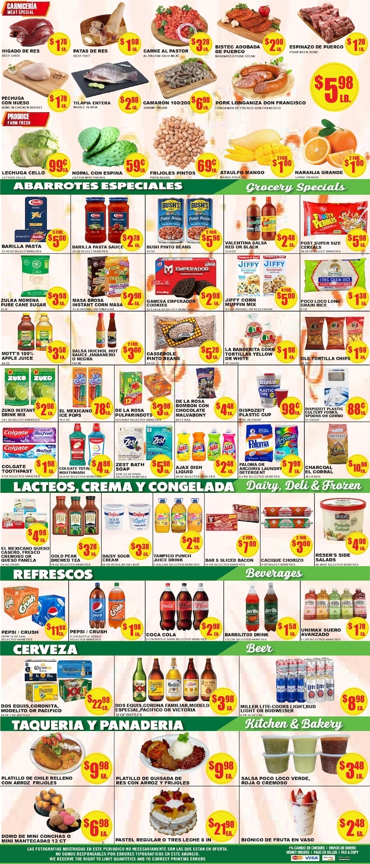 Poco Loco Supermercado (Texas) Weekly Ad July 29 - August 4, 2026