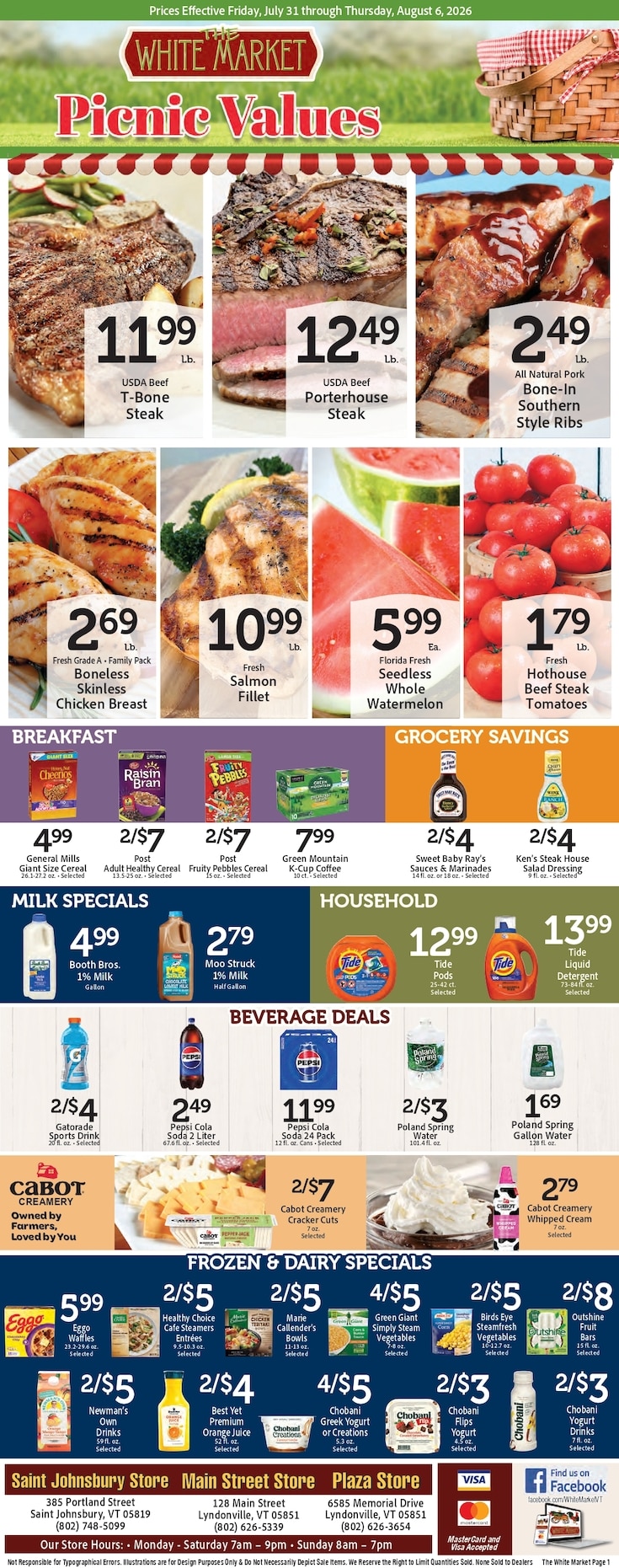 The White Market Weekly Ad July 31 - August 6, 2026