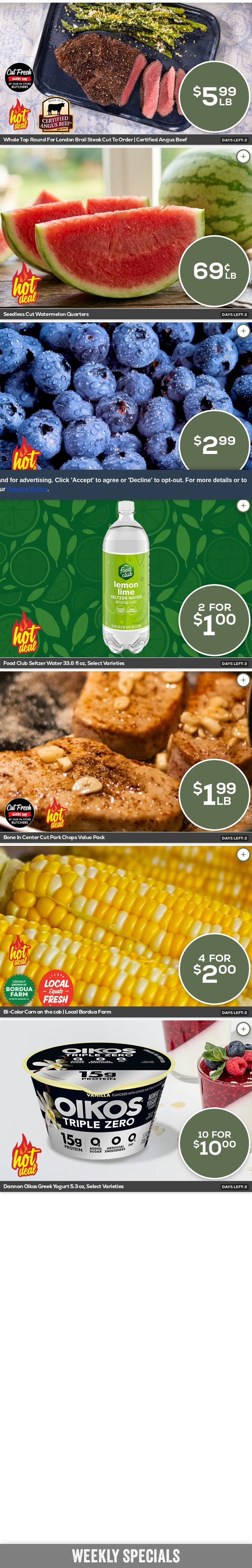 Geissler's Supermarket Weekly Ad July 31 - August 6, 2026