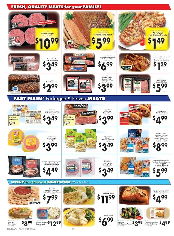 Zazzera's Supermarket ShurSave Weekly Ad August 2 - 8, 2026
