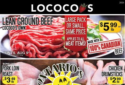 Lococo's Flyer August 5 to 9