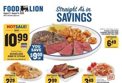 Food Lion (Greenville–Simpsonville Area, SC) Weekly Ad August 5 - 11, 2026