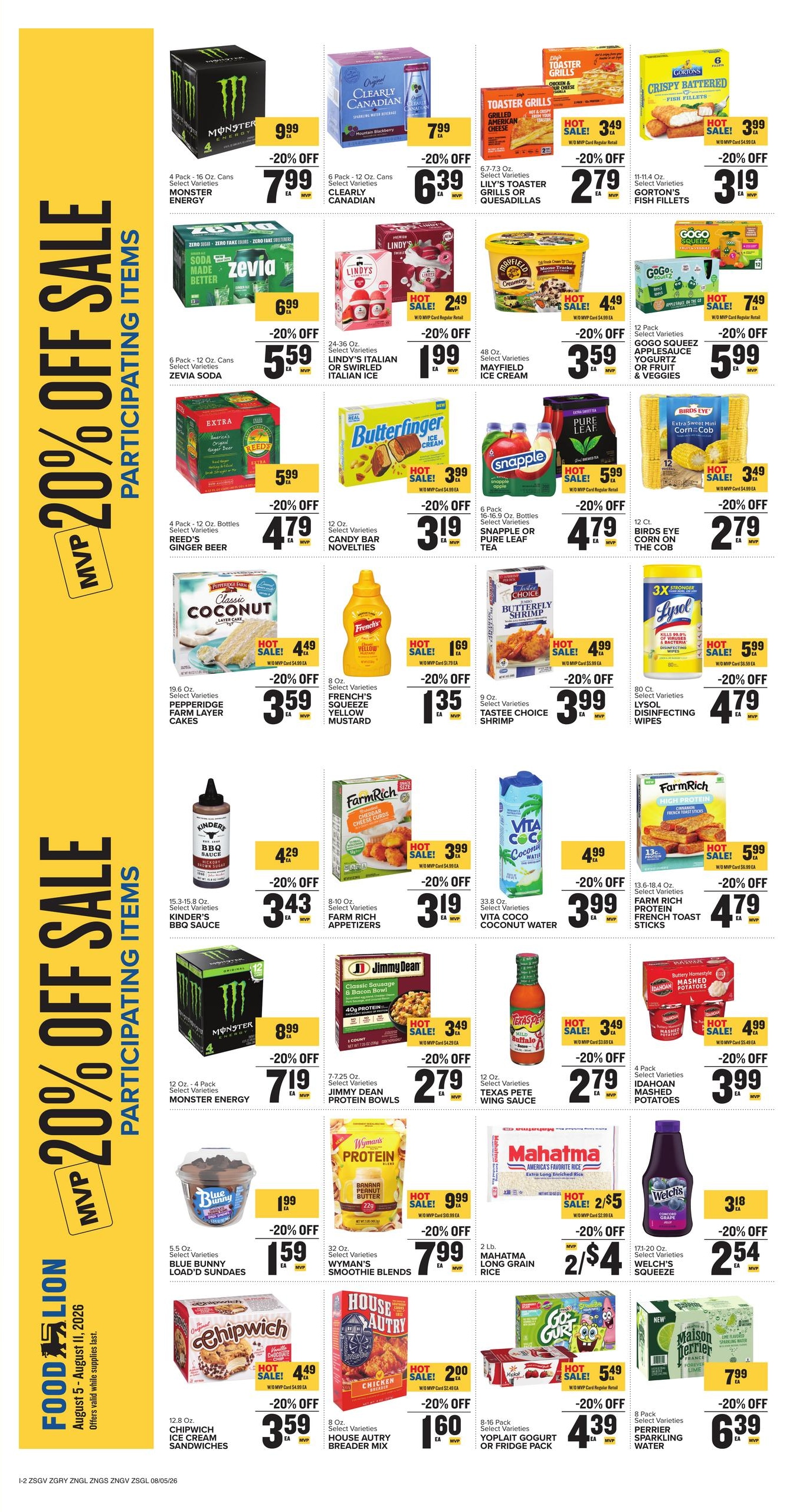 Food Lion (Greenville–Conestee Area, SC) Weekly Ad August 5 - 11, 2026