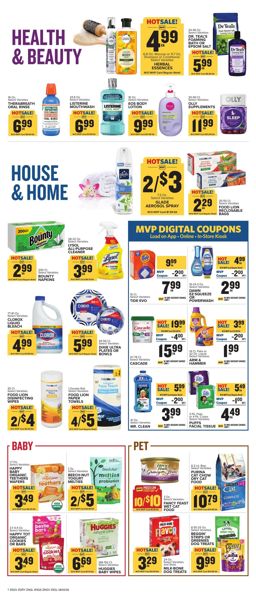Food Lion (Greenville–Conestee Area, SC) Weekly Ad August 5 - 11, 2026