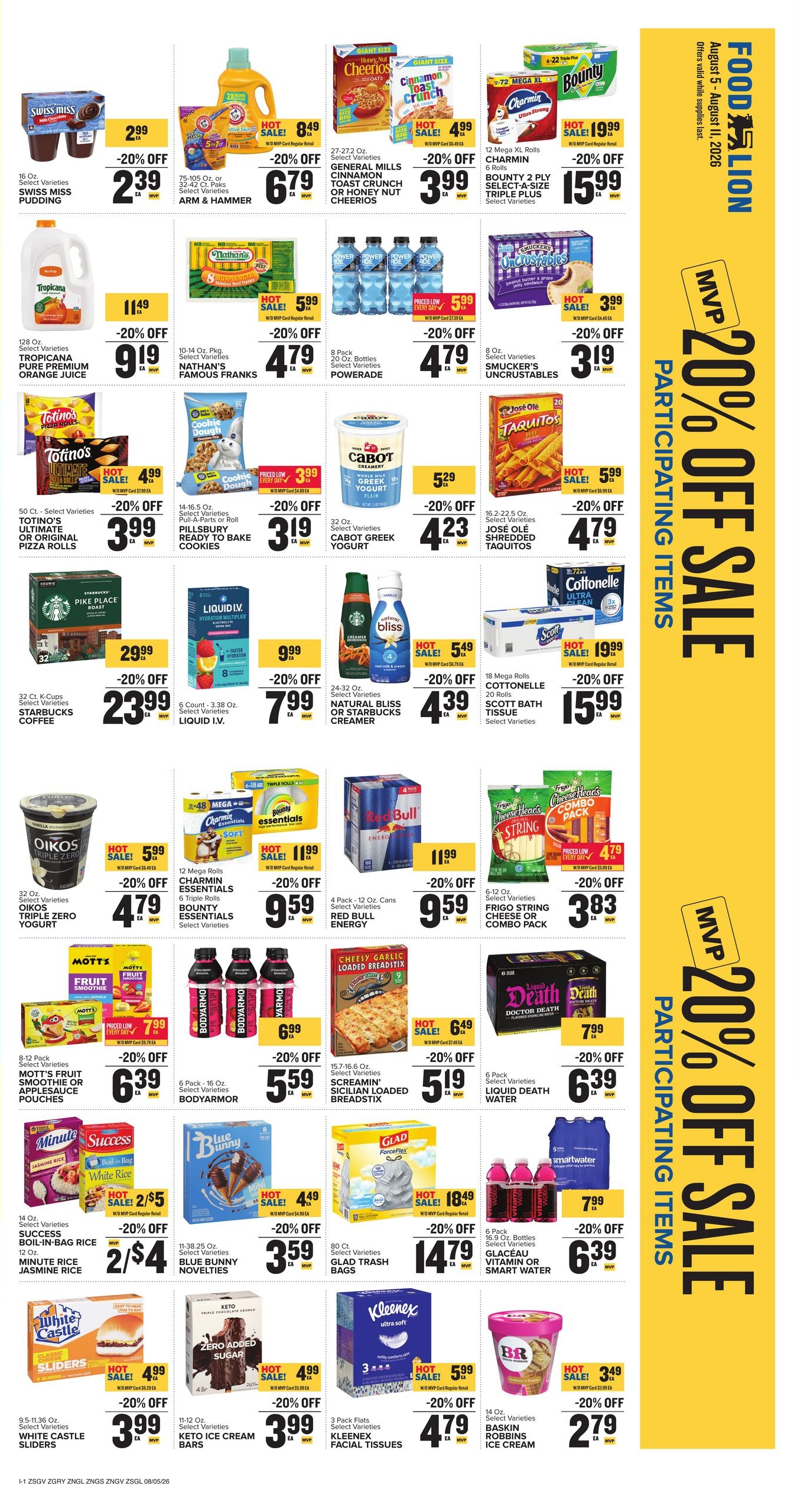 Food Lion (Greenville–Conestee Area, SC) Weekly Ad August 5 - 11, 2026
