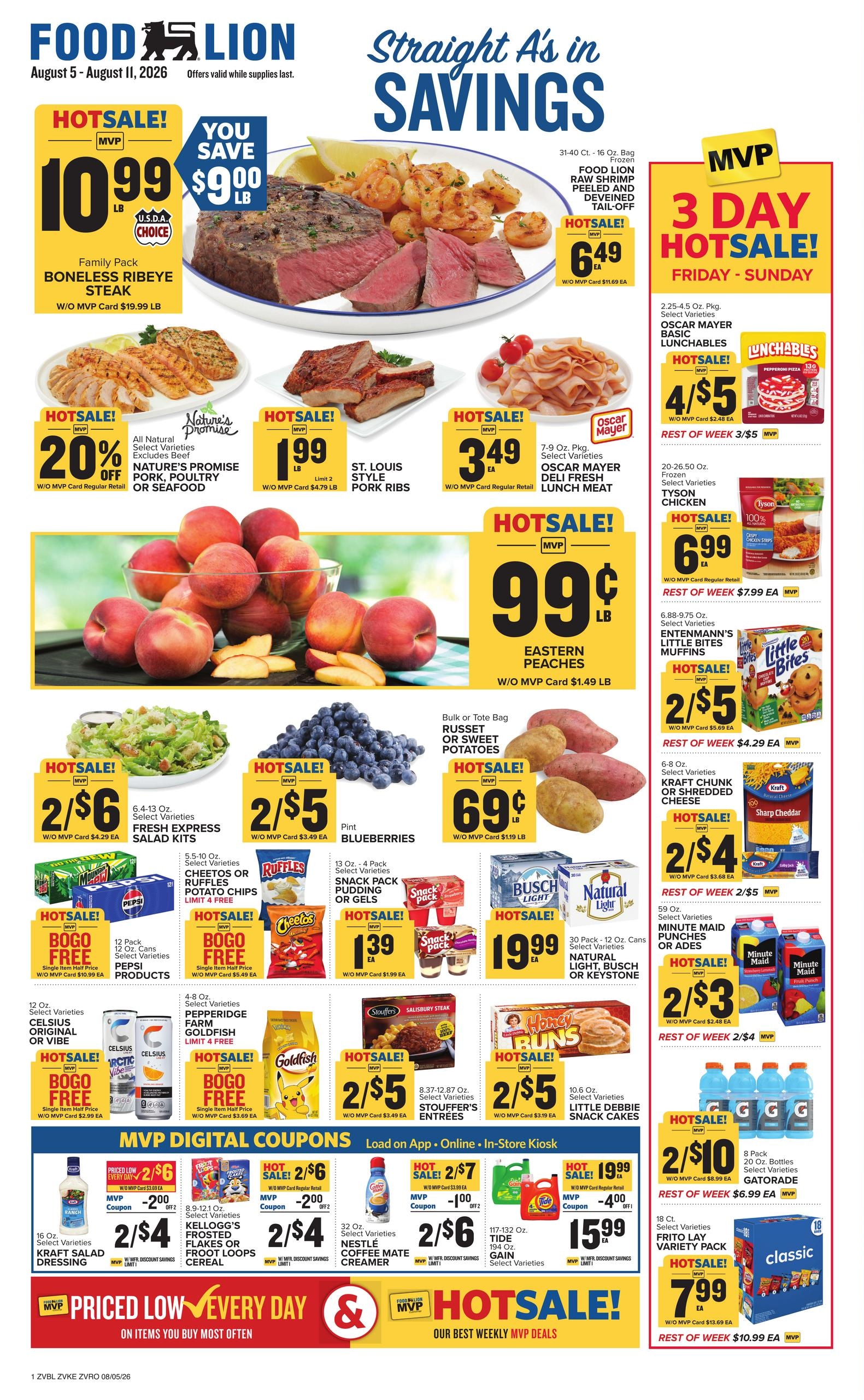 Food Lion (Martinsville–Roanoke Area, VA) Weekly Ad August 5 - 11, 2026