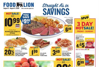 Food Lion (Martinsville–Roanoke Area, VA) Weekly Ad August 5 - 11, 2026