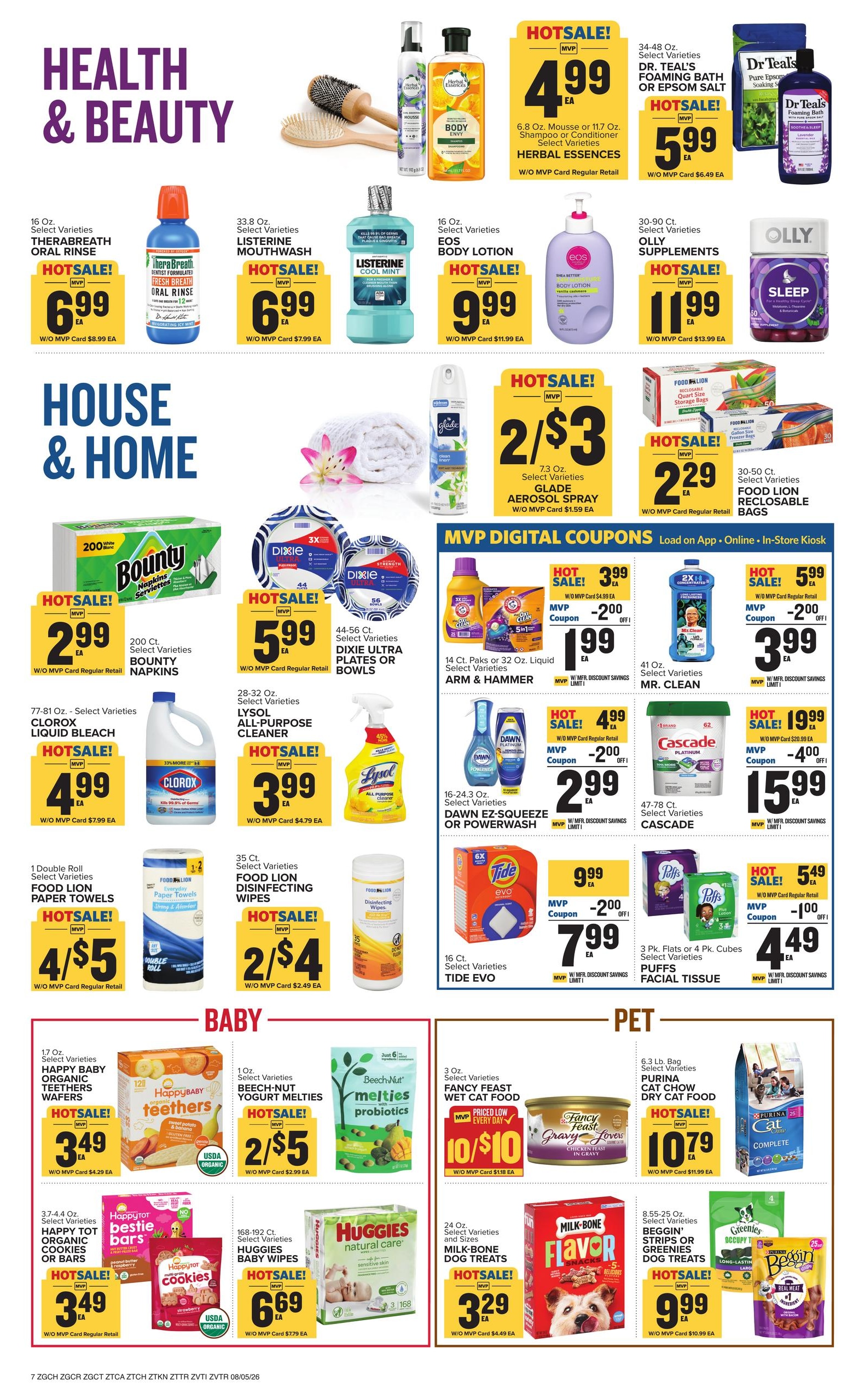 Food Lion (Cumberland–Dungannon Area, KY–VA) Weekly Ad August 5 - 11, 2026