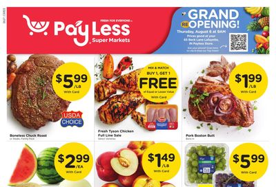 Pay Less Super Markets Weekly Ad August 5 - 11, 2026