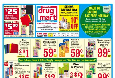 Discount Drug Mart (Ohio) Weekly Ad August 5 - 11, 2026