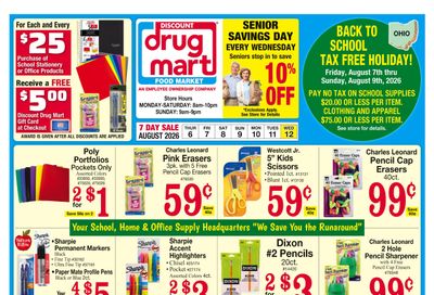 Discount Drug Mart (Ohio) Weekly Ad August 5 - 11, 2026