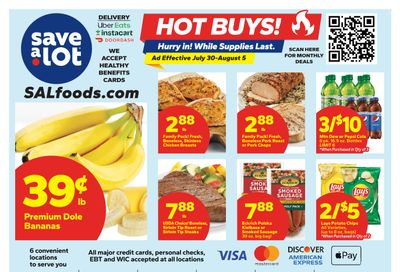 Save a Lot Food Stores Weekly Ad July 30 - August 5, 2026