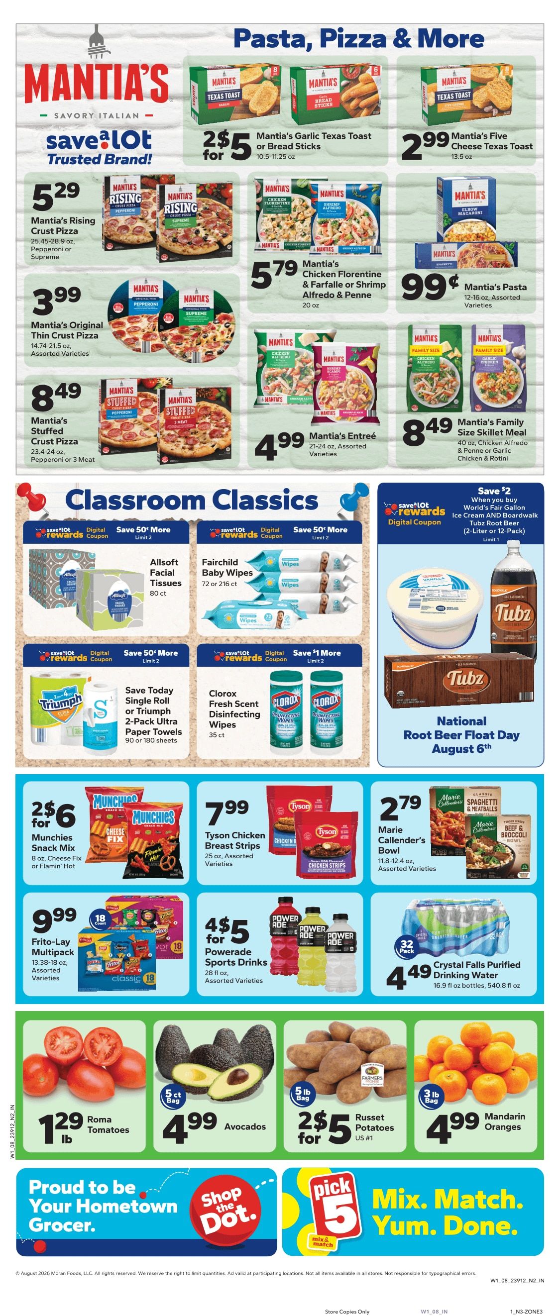 Save a Lot Food Stores (Clare, MI) Weekly Ad August 2 - 8, 2026