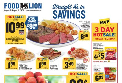 Food Lion (Staunton–Harrisonburg Area, VA) Weekly Ad August 5 - 11, 2026