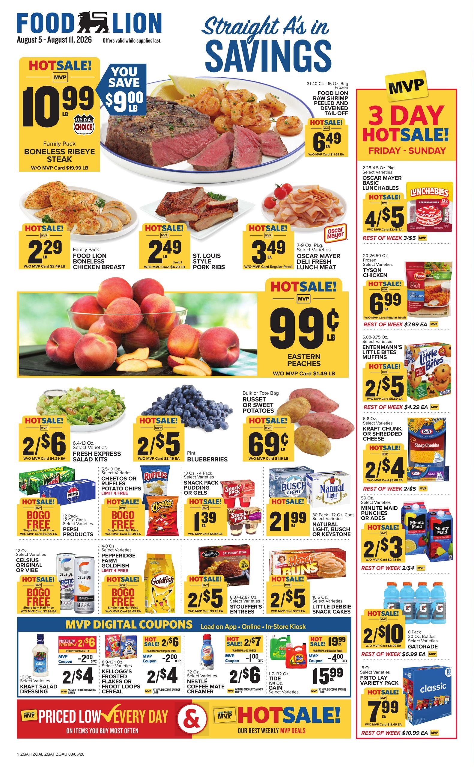 Food Lion (Centre Area, AL) Weekly Ad August 5 - 11, 2026