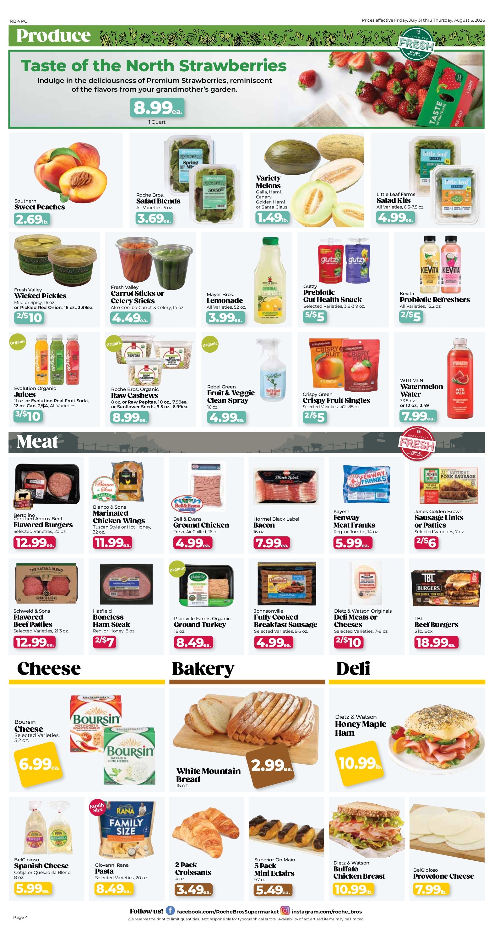Roche Bros. Beer + Wine Weekly Ad July 10 - August 6, 2026