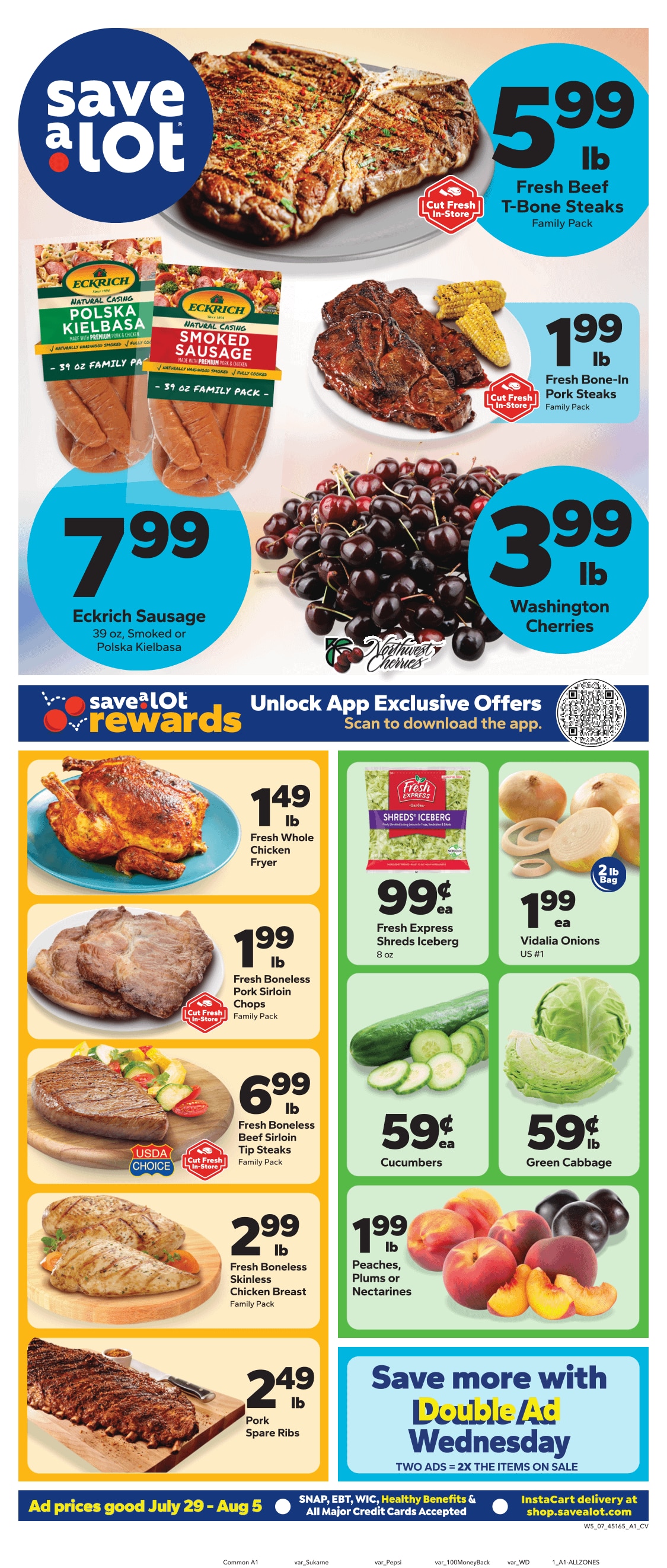 Save a Lot Food Stores (3264 Church St, Stevens Point, WI) Weekly Ad July 29 - August 5, 2026