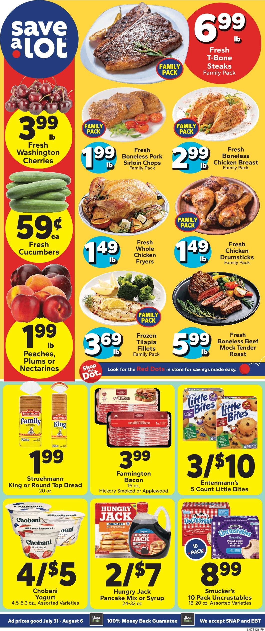 Save a Lot Food Stores Weekly Ad July 31 - August 6, 2026