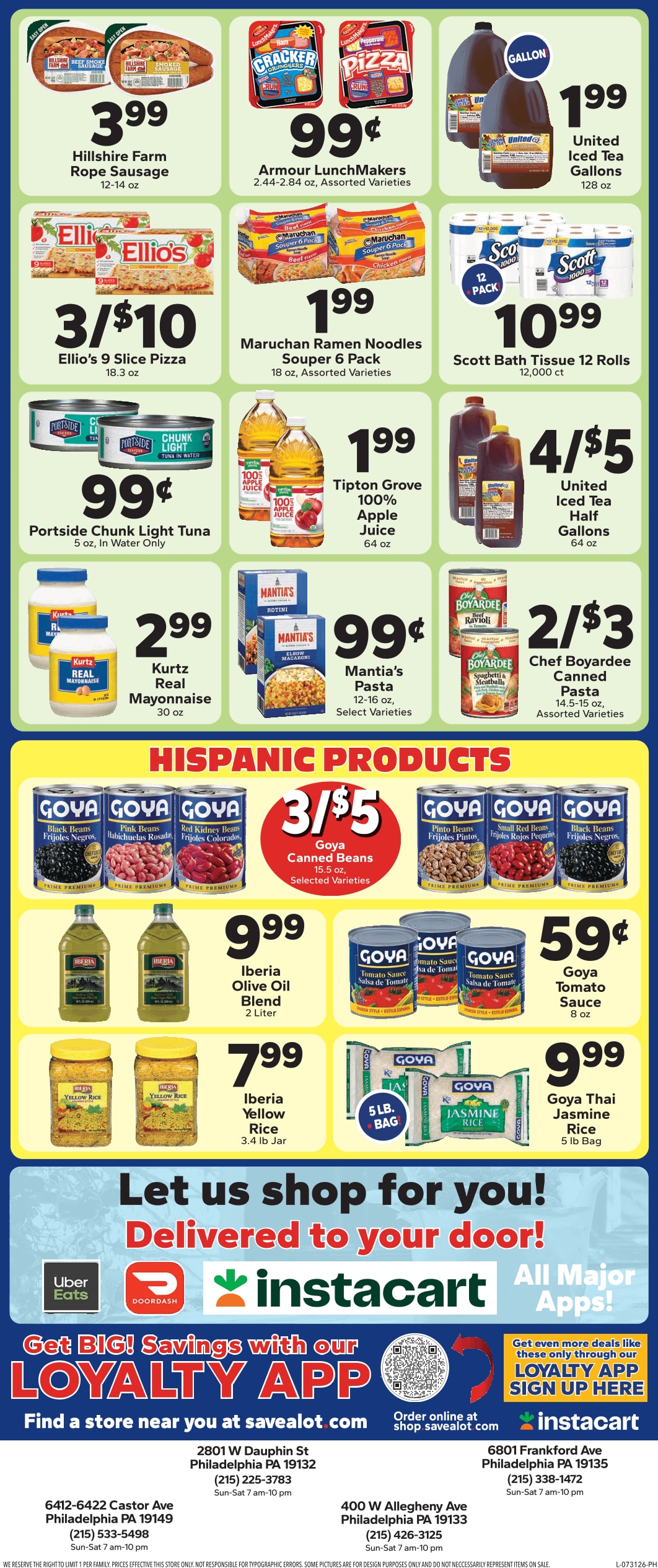 Save a Lot Food Stores Weekly Ad July 31 - August 6, 2026
