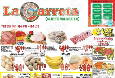 La Carreta Supermarkets Weekly Ad August 5 - 11, 2026