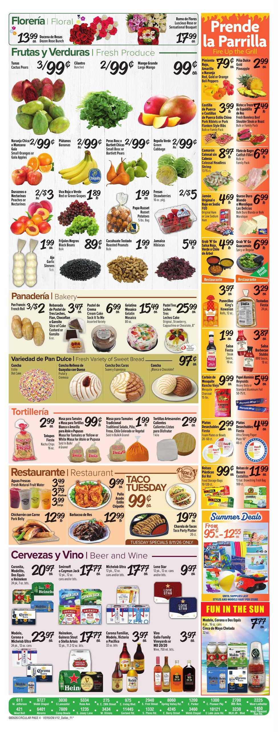 Fiesta Mart (Mckinney–Richardson Area, TX) Weekly Ad August 5 - 11, 2026