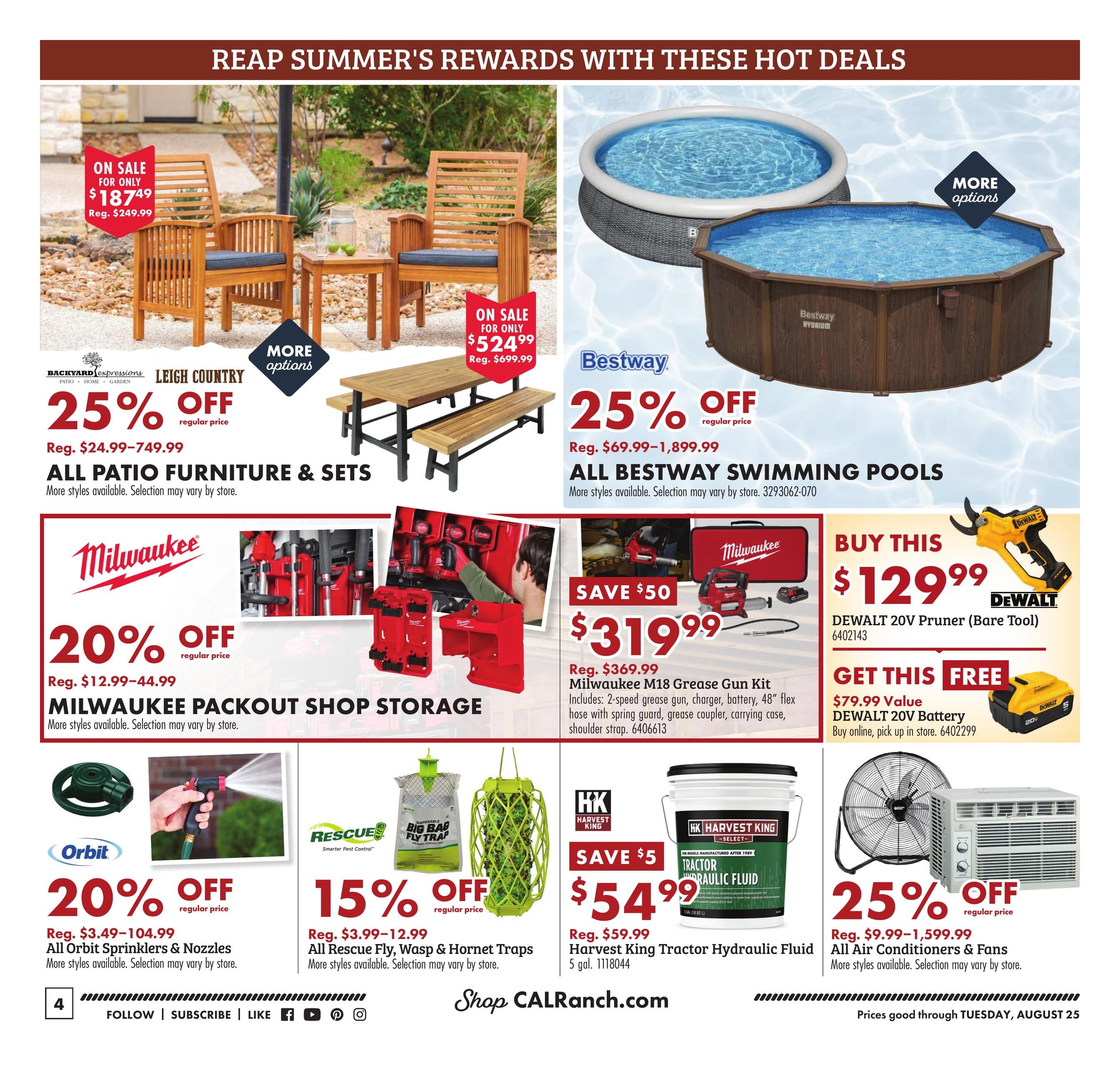 C-A-L Ranch Stores (AZ, CA, ID, NV, UT) Summer Harvest Savings Weekly Ad August 5 - 25, 2026
