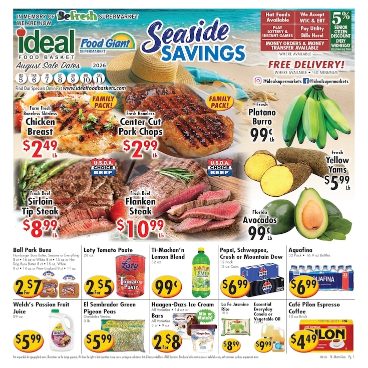 Ideal Food Basket (Miami, FL) Weekly Ad August 5 - 11, 2026
