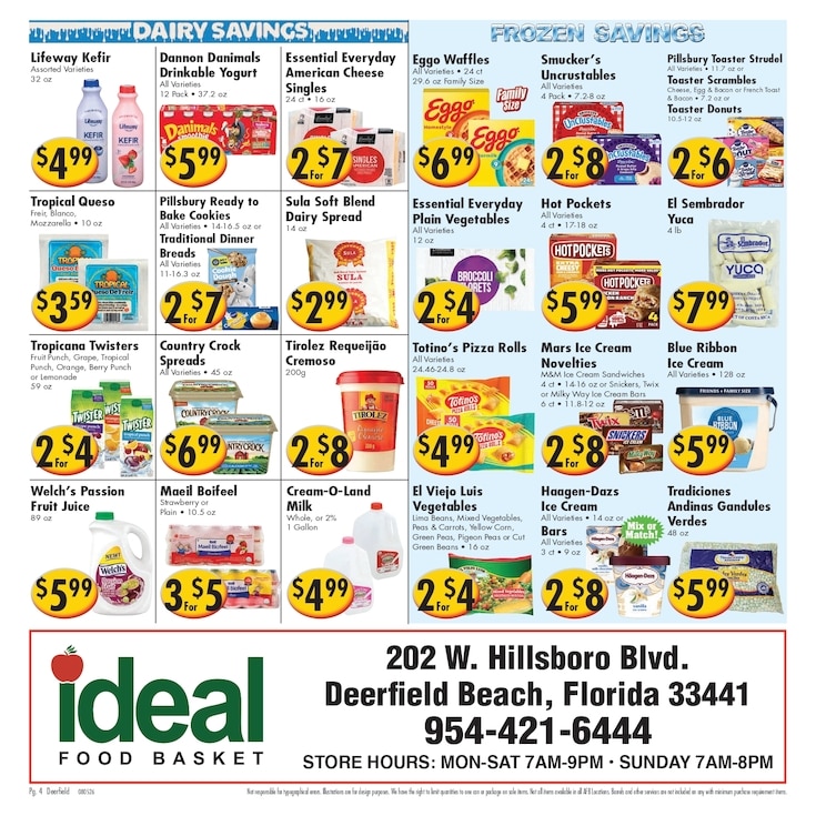 Ideal Food Basket (Deerfield Beach, FL) Weekly Ad August 5 - 11, 2026
