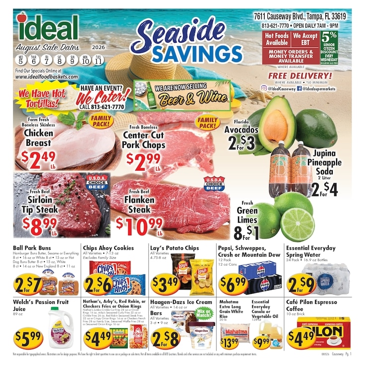 Ideal Food Basket (Tampa, FL) Weekly Ad August 5 - 11, 2026