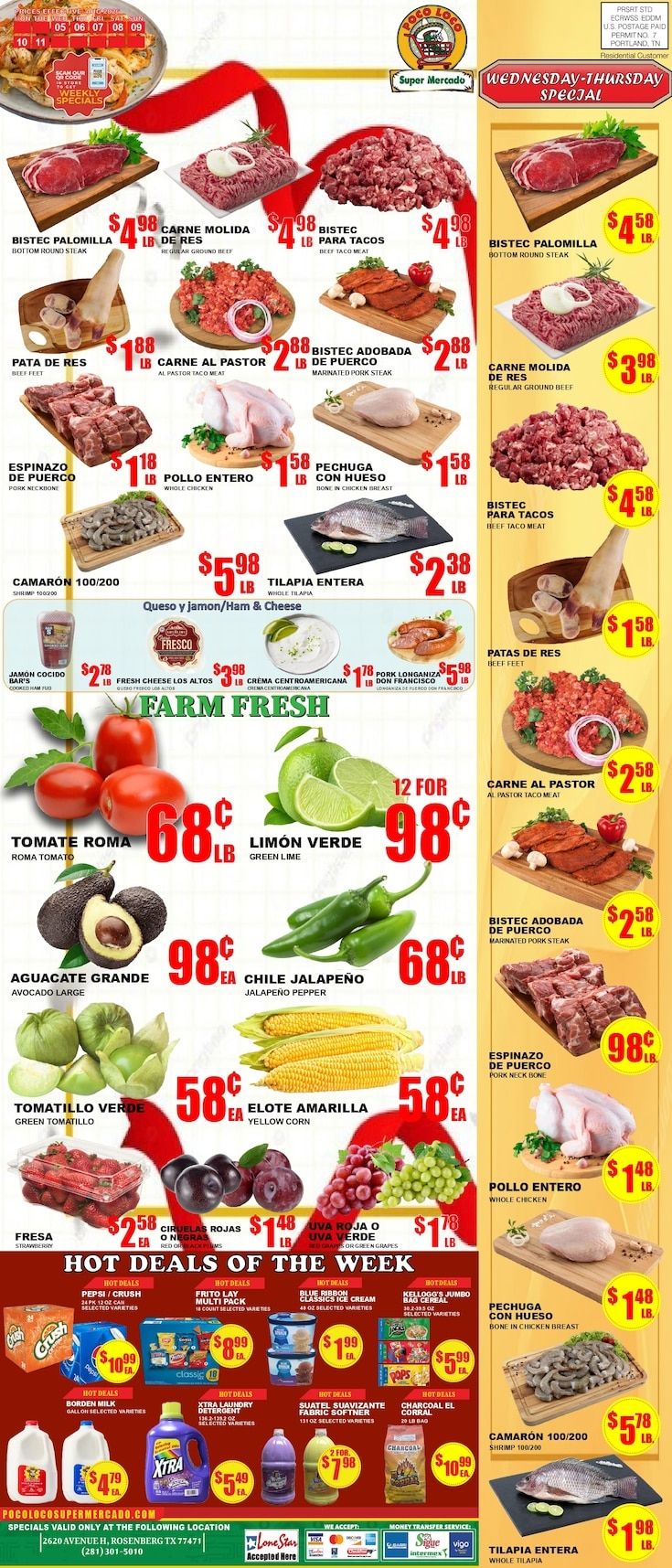 Poco Loco Supermercado (Rosenberg, TX) Weekly Ad August 5 - 11, 2026