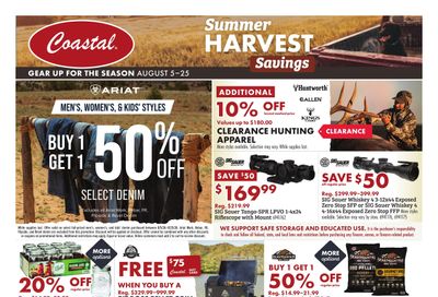 Coastal Farm (OR, WA) Summer Harvest Savings Weekly Ad August 5 - 25, 2026