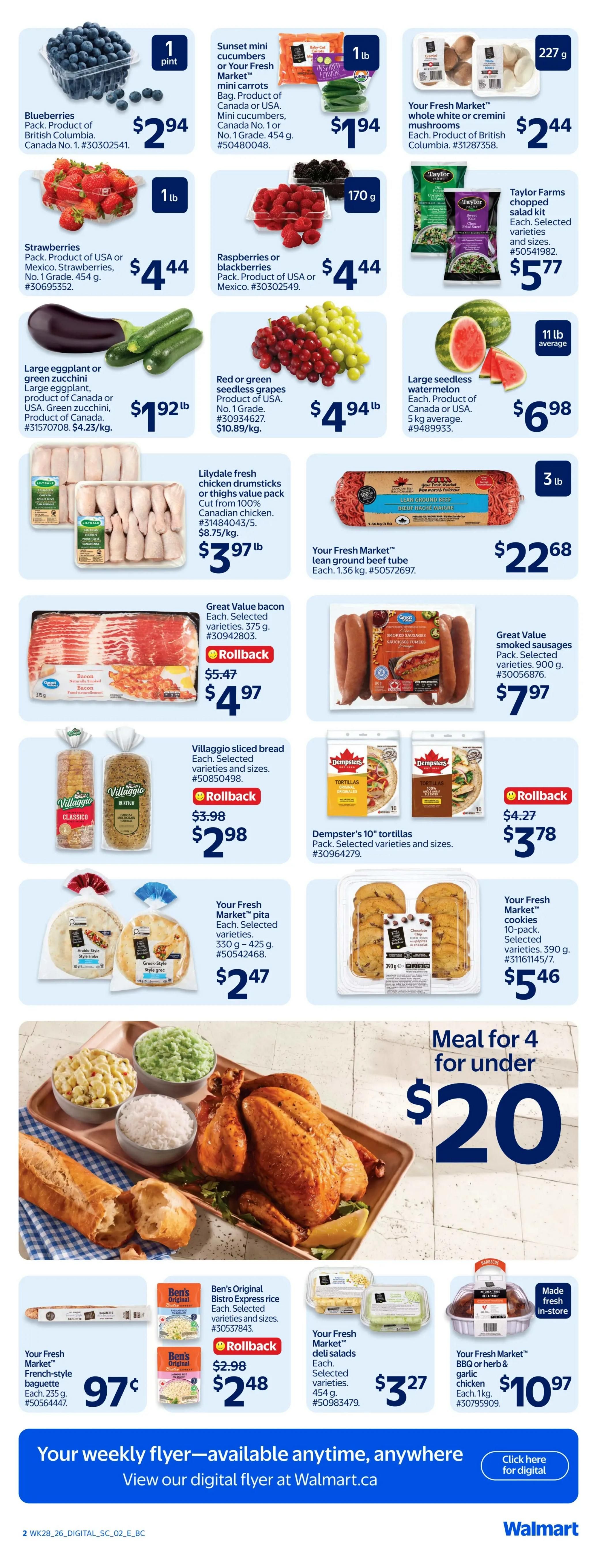 Walmart (West) Flyer August 6 to 12