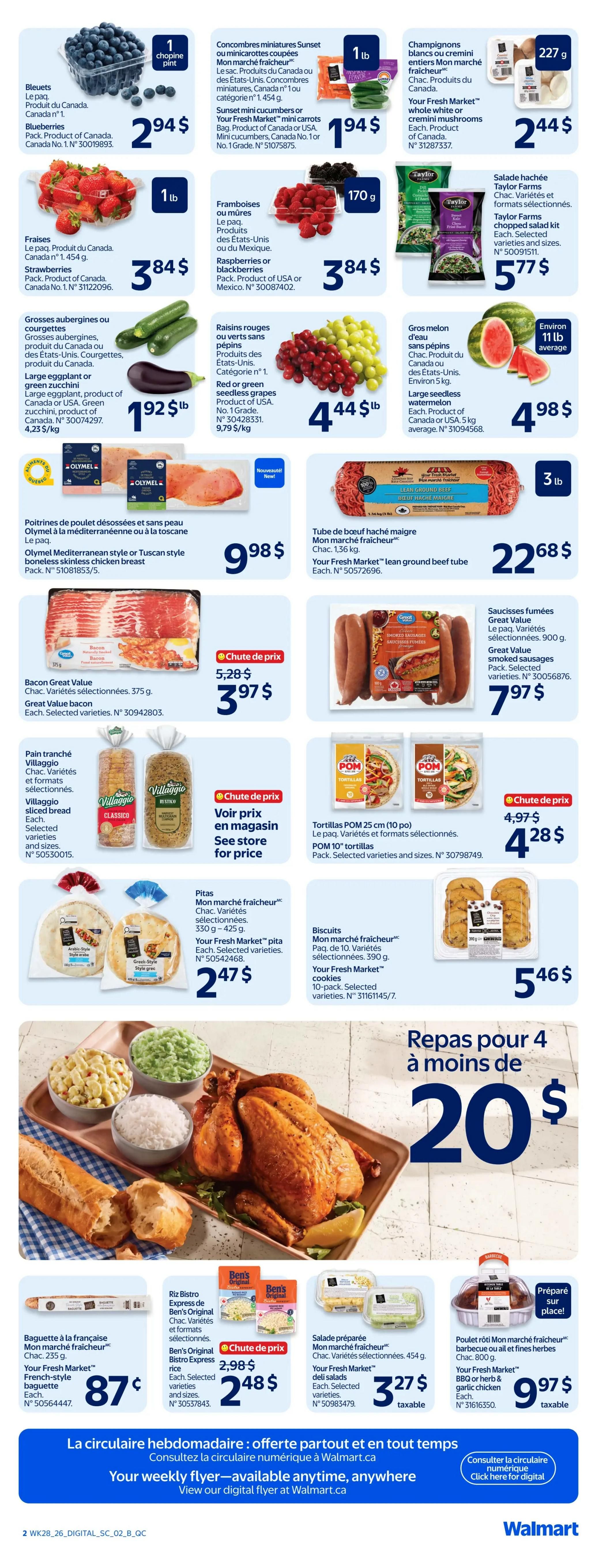 Walmart (QC) Flyer August 6 to 12