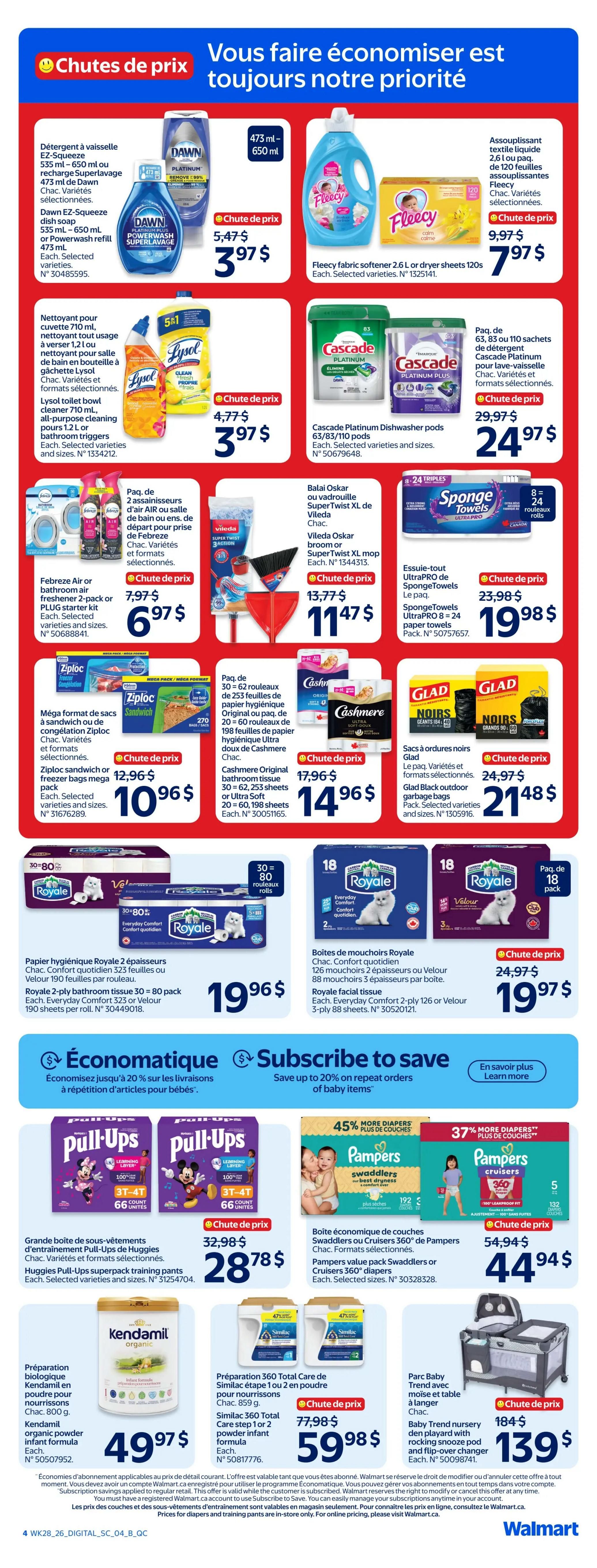Walmart (QC) Flyer August 6 to 12