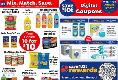 Save a Lot Food Stores (Chaffee and other locations, NY) Weekly Ad August 5 - 11, 2026