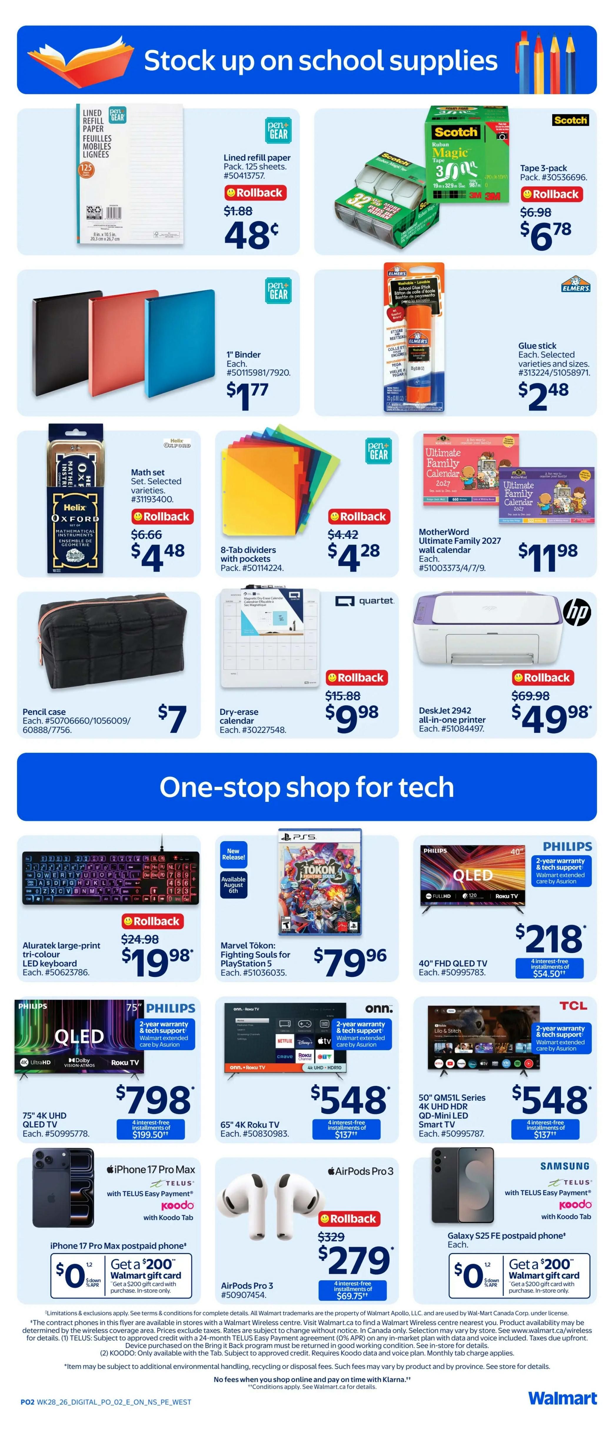 Walmart (ON) Flyer August 6 to 12
