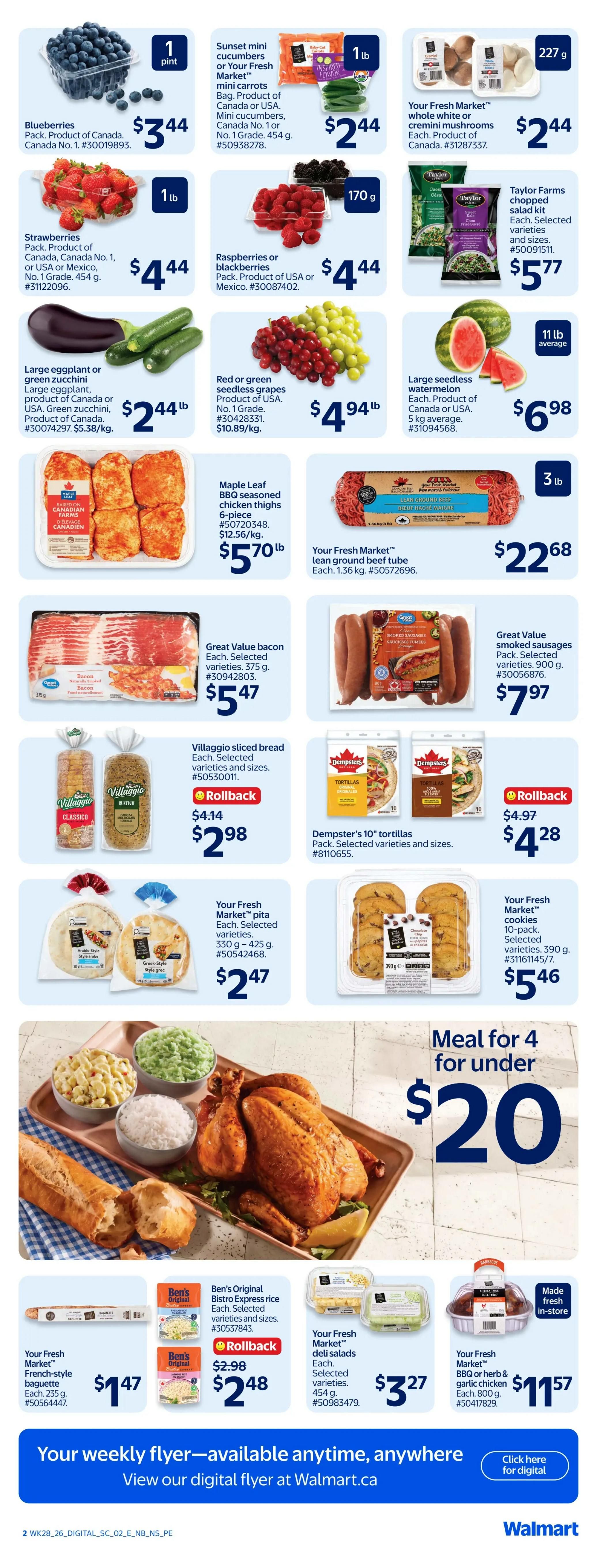 Walmart (Atlantic) Flyer August 6 to 12