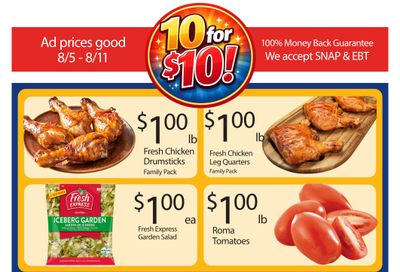 Save a Lot Food Stores (Carlisle and other locations, KY) Weekly Ad August 5 - 11, 2026