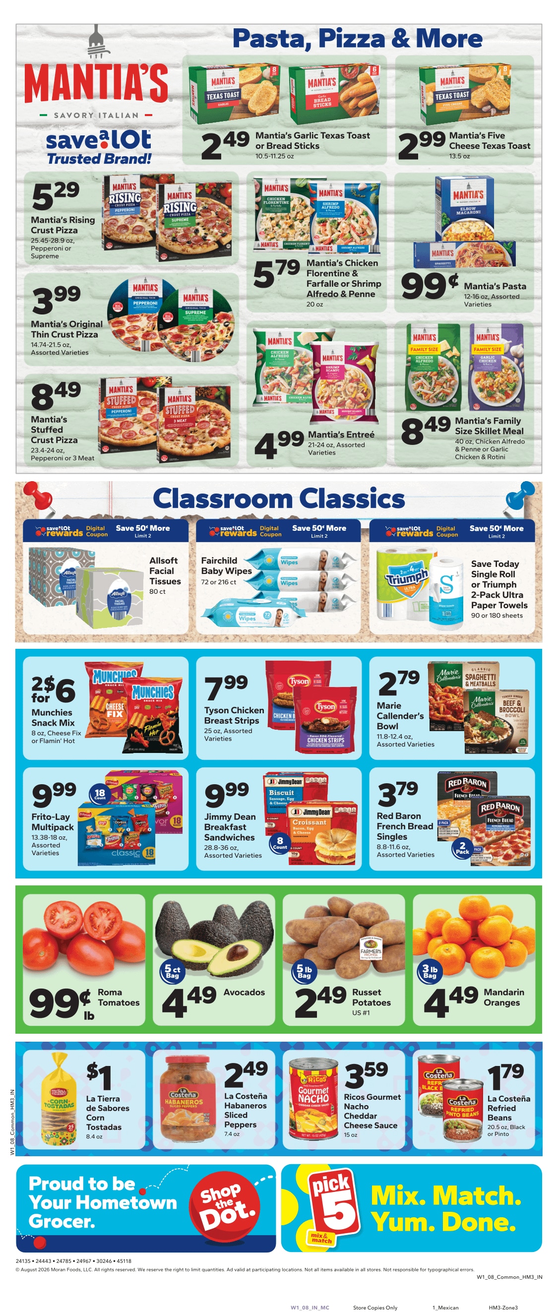 Save a Lot Food Stores (Memphis and Nashville, TN) Weekly Ad August 5 - 11, 2026