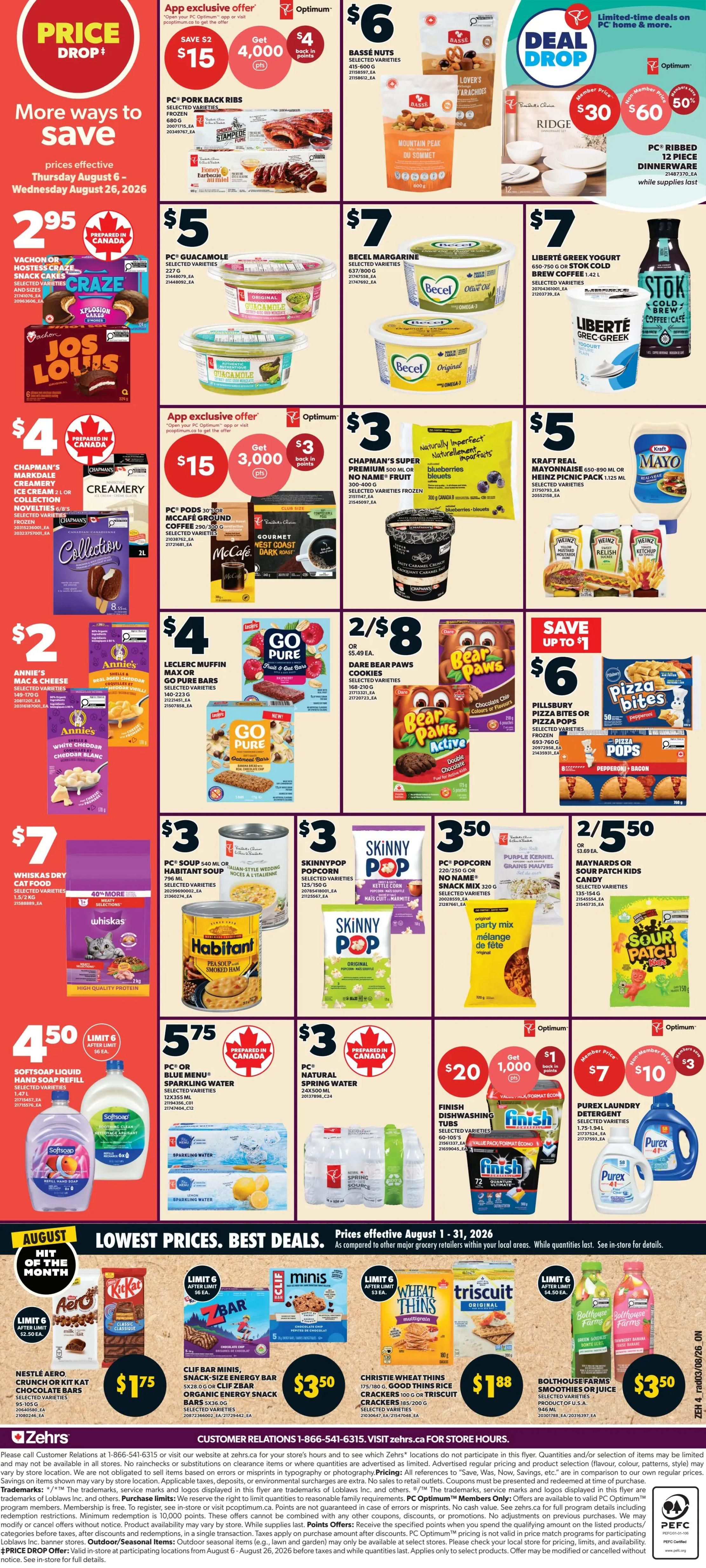 Zehrs Flyer August 6 to 12