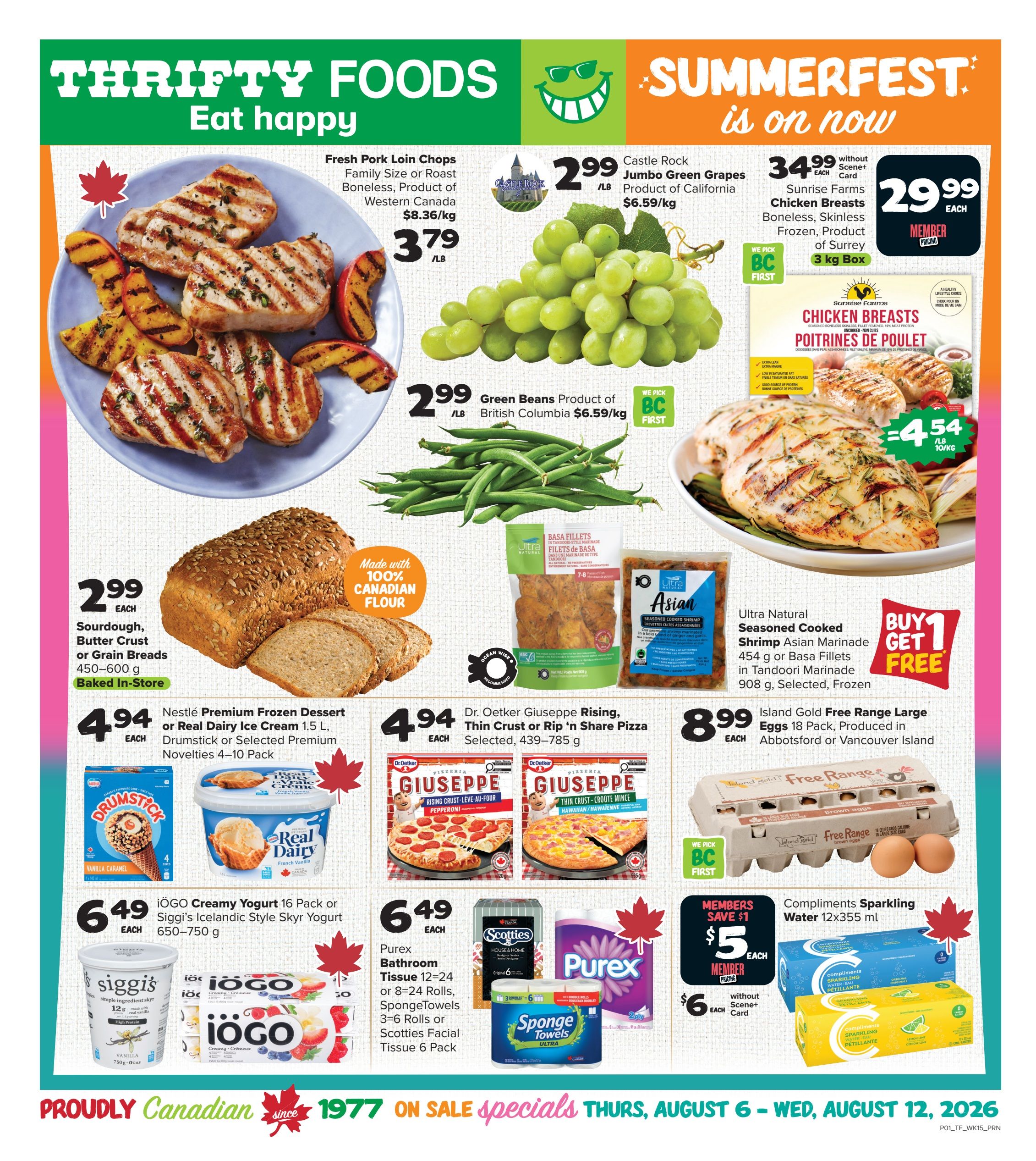 Thrifty Foods Flyer August 6 to 12