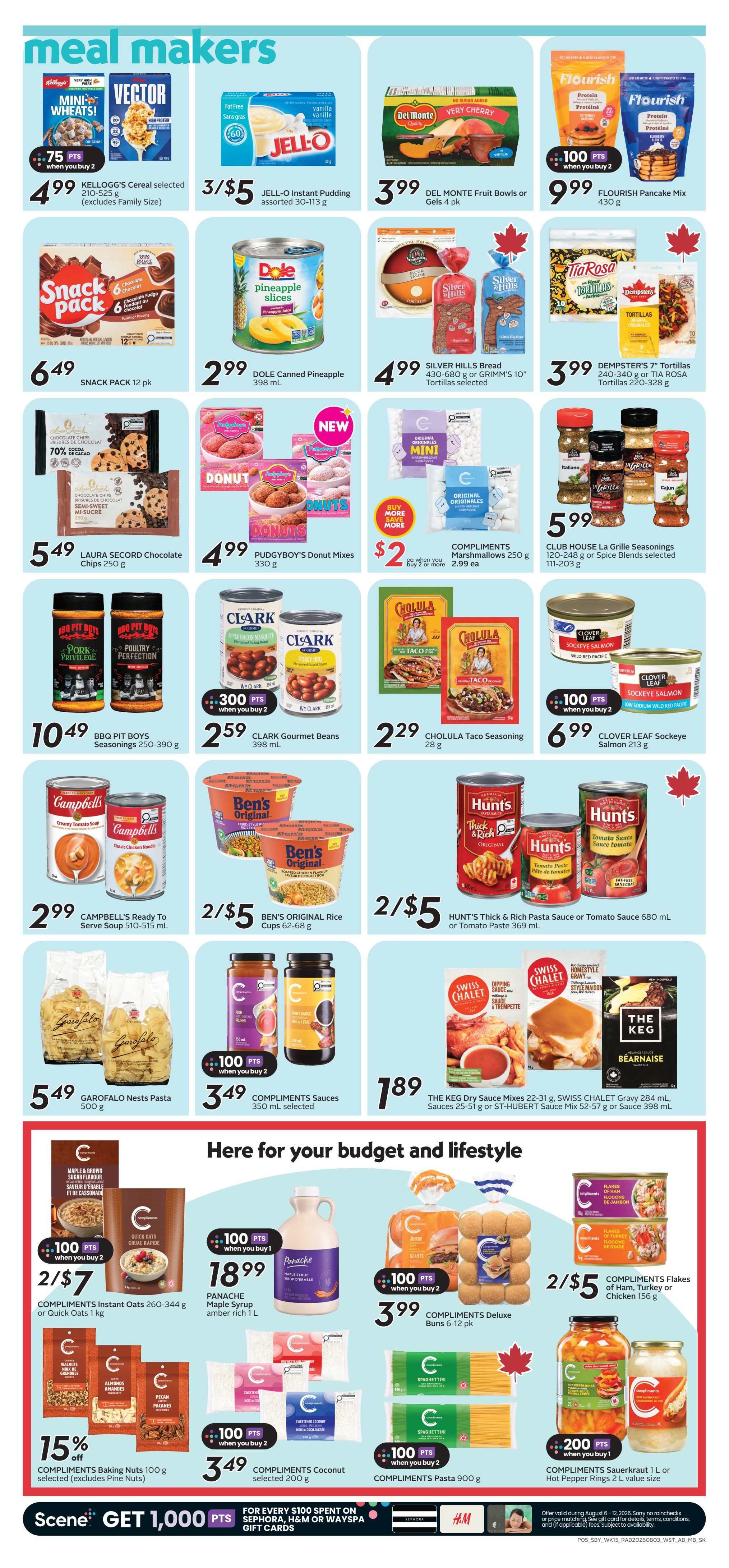 Sobeys/Safeway (SK & MB) Flyer August 6 to 12