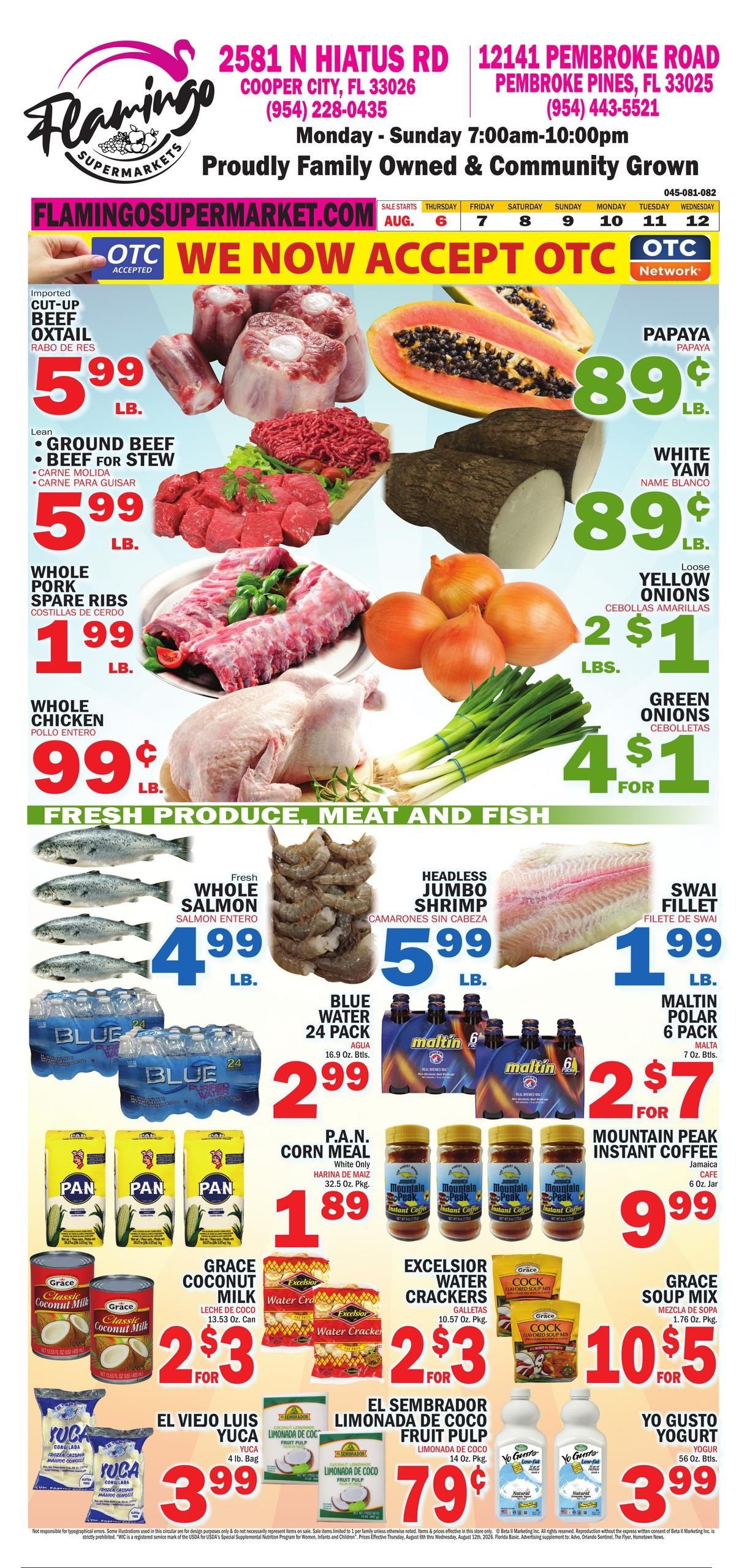 Bravo Supermarket (Davie–Miramar Area, FL) Bravo Florida Weekly Weekly Ad August 6 - 12, 2026