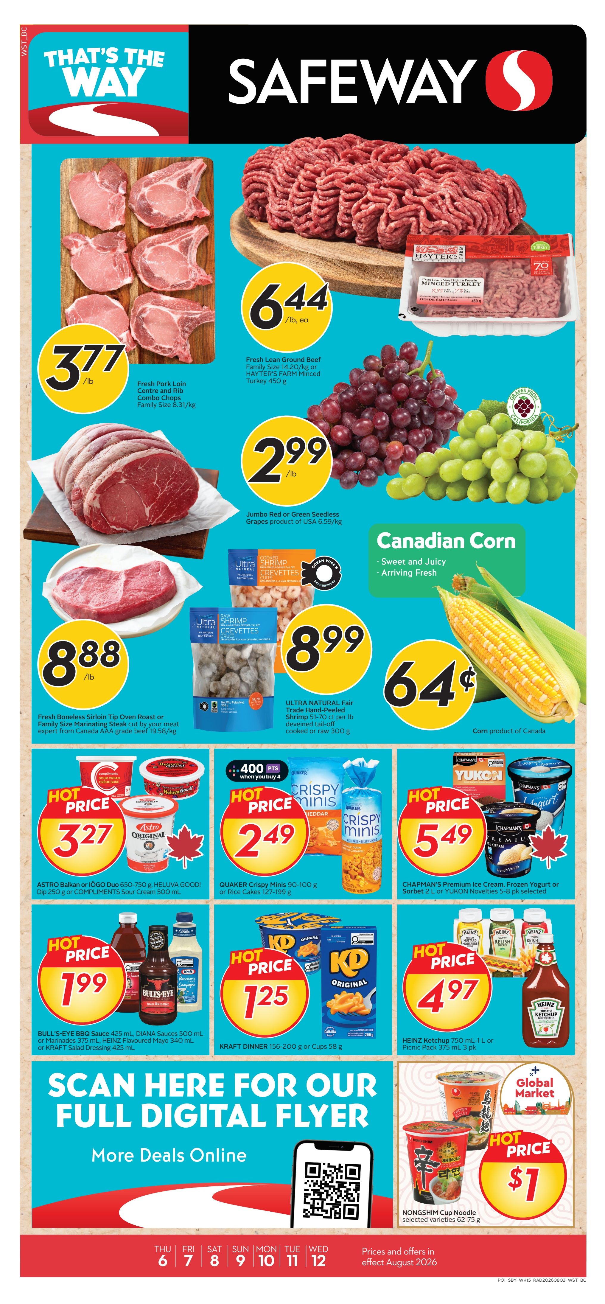 Safeway (BC) Flyer August 6 to 12