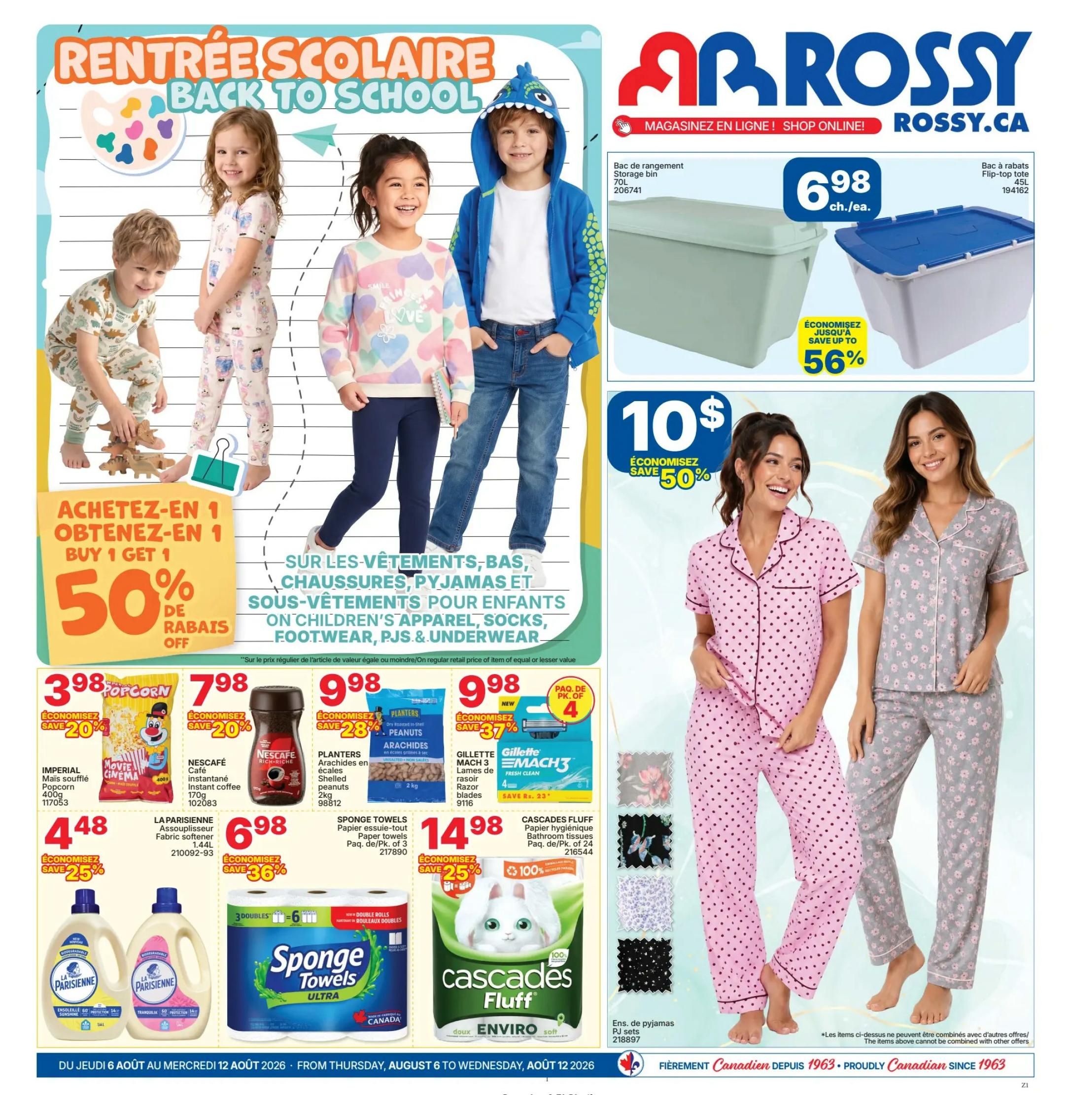 Rossy Flyer August 6 to 12