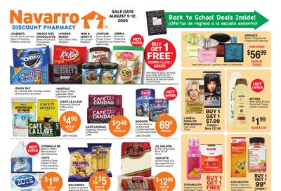 Navarro Discount Pharmacy (Davie–Miramar Area, FL) Weekly Ad August 5 - 12, 2026