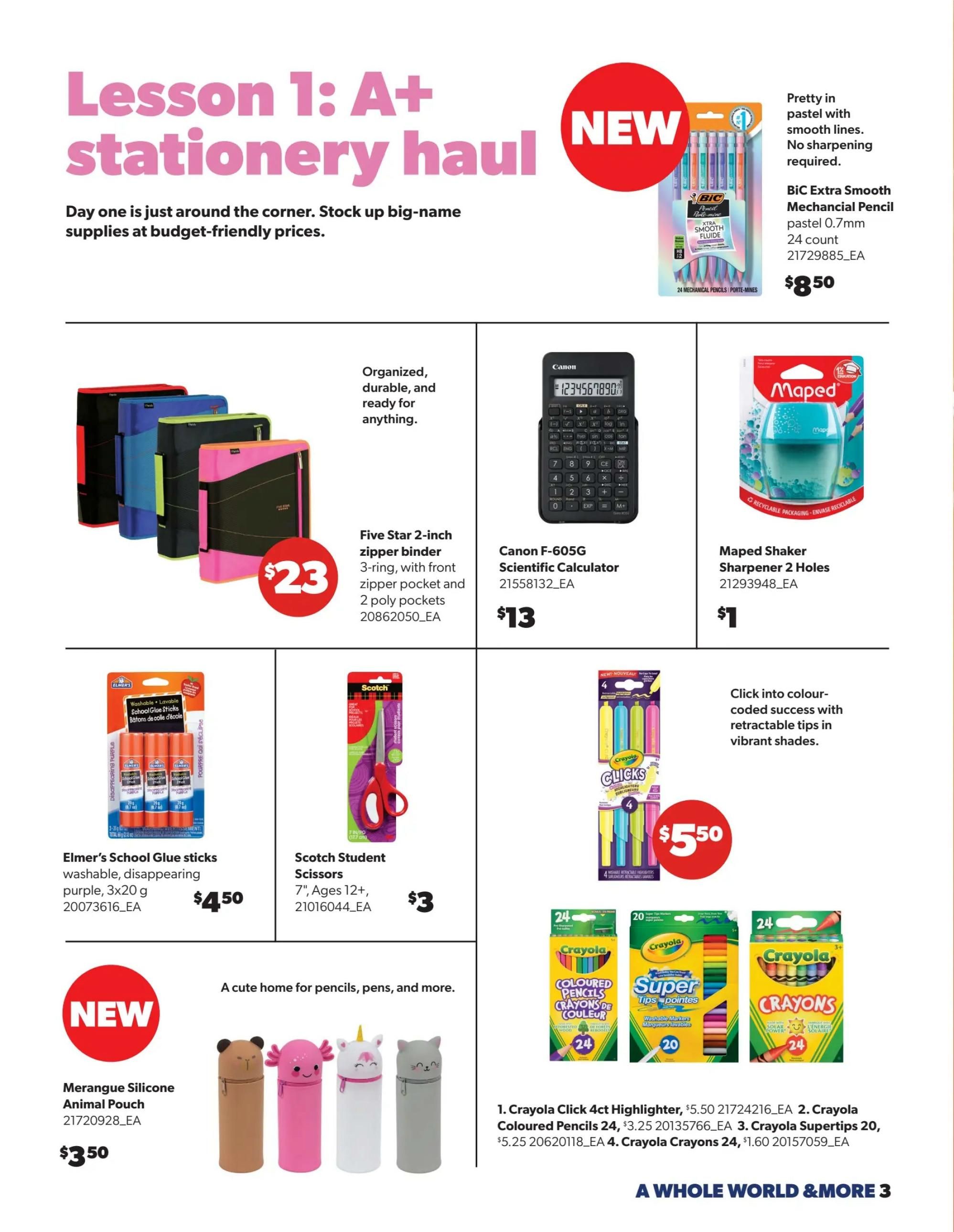 Real Canadian Superstore Back To School Flyer August 6 to September 9