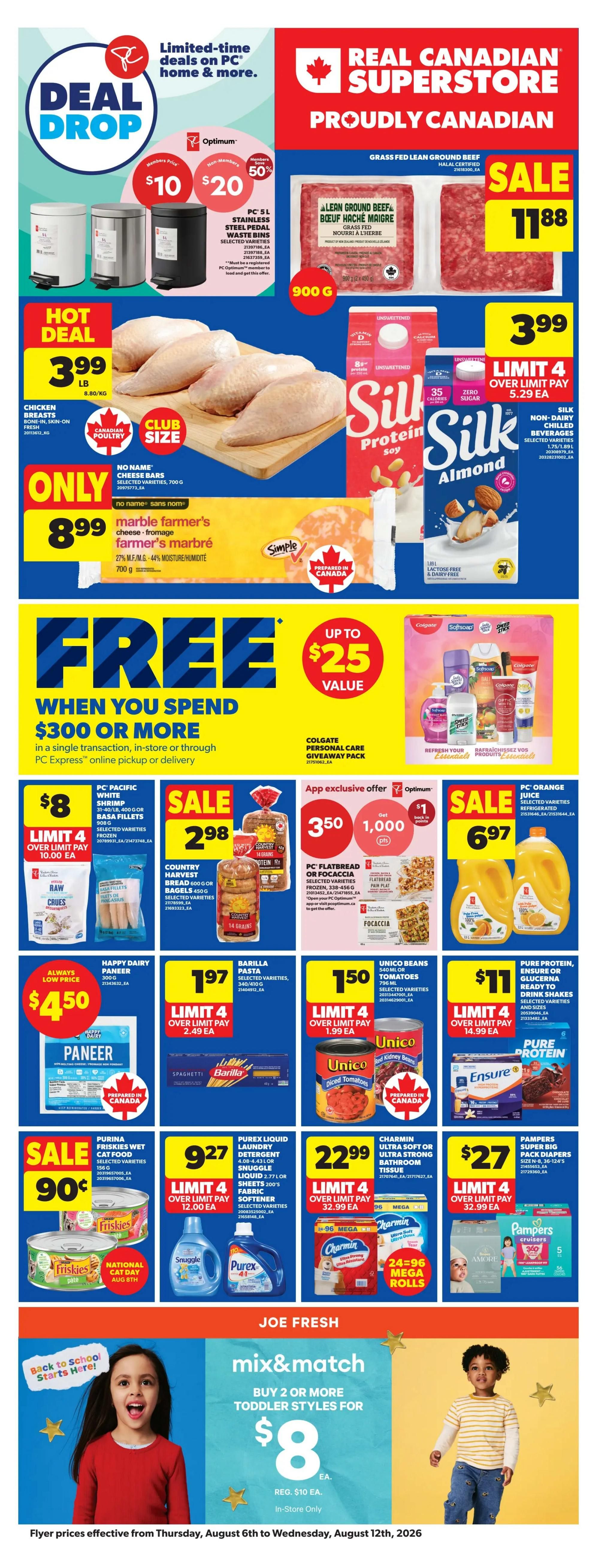 Real Canadian Superstore (West) Flyer August 6 to 12